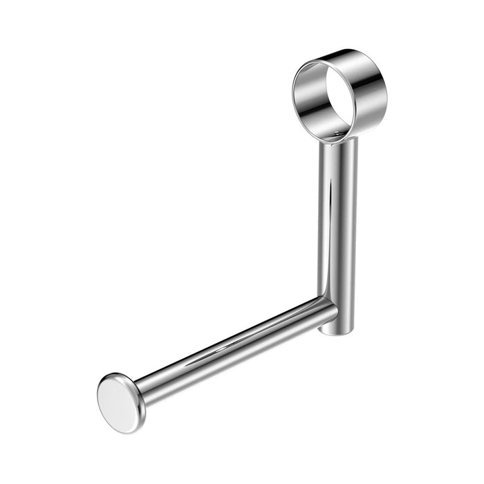 125mm Nero Mecca Care Stainless Steel Grab Rail Add On Toilet Roll Holder