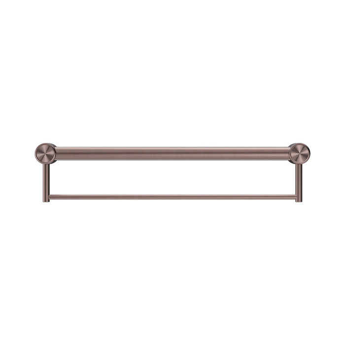 300/600/900mm Nero Mecca Care 32mm Stainless Steel Grab Rail With Towel Holder