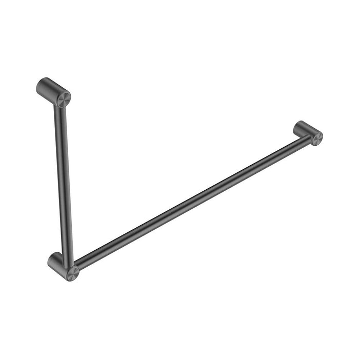 1000*600mm Nero Mecca Care 32mm 90 Degree DDA Accessible Toilet Grab Rail Set