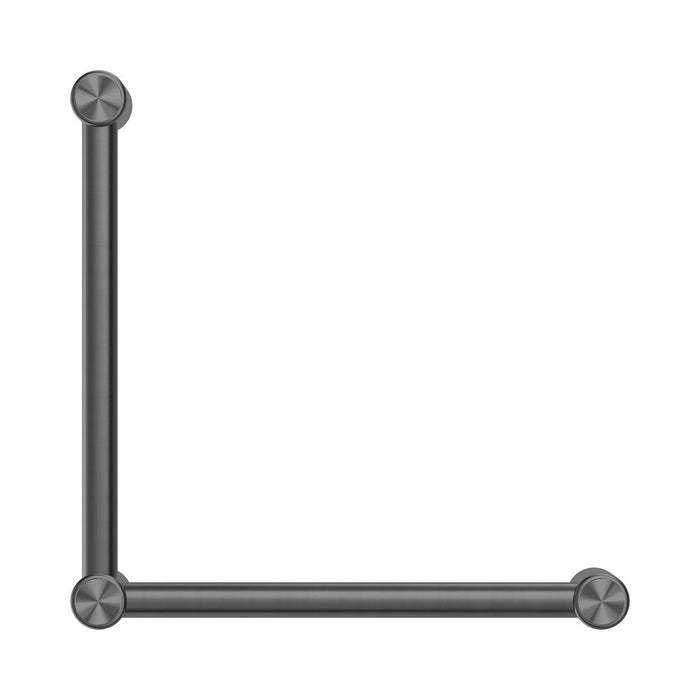450*450mm Nero Mecca Care 32mm 90 Degree Ambulant Toilet Grab Rail