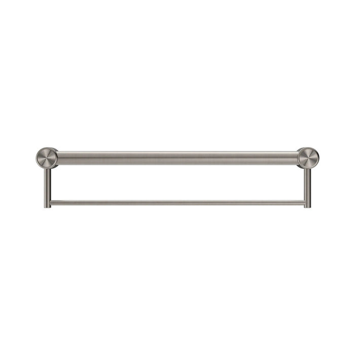 300/600/900mm Nero Mecca Care 32mm Stainless Steel Grab Rail With Towel Holder