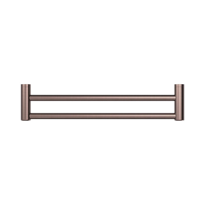 600/900mm Nero Mecca Care 25mm Stainless Steel Double Towel Grab Rail