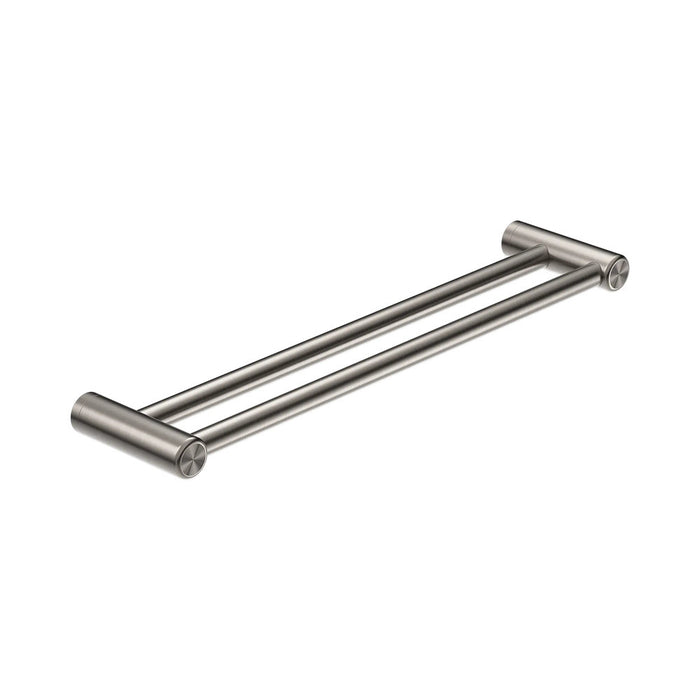 600/900mm Nero Mecca Care 25mm Stainless Steel Double Towel Grab Rail