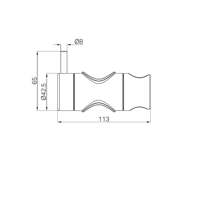 Nero Mecca Care Stainless Steel Hand Shower Slider For 32mm Grab Rail
