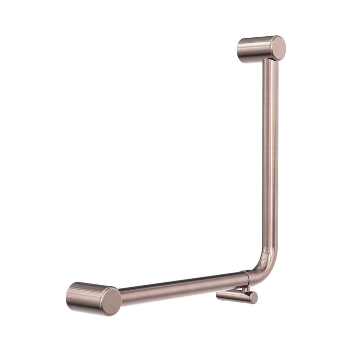 450*450mm Nero Mecca Care 32mm Ambulant 90 Degree Bent Tube Grab Rail