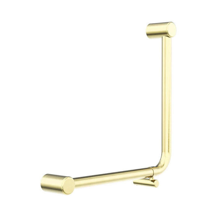 450*450mm Nero Mecca Care 32mm Ambulant 90 Degree Bent Tube Grab Rail