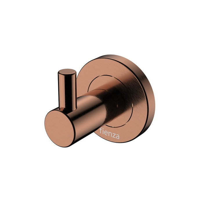 Fienza Kaya Brushed Copper Stainless Steel Round Robe Hook