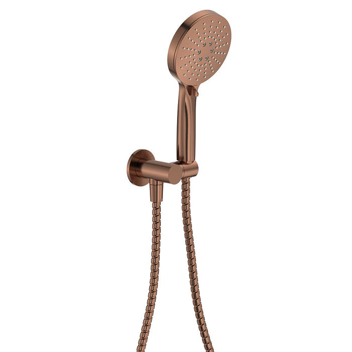 Fienza Empire Solid Brass Round Plate Slim Hand Shower