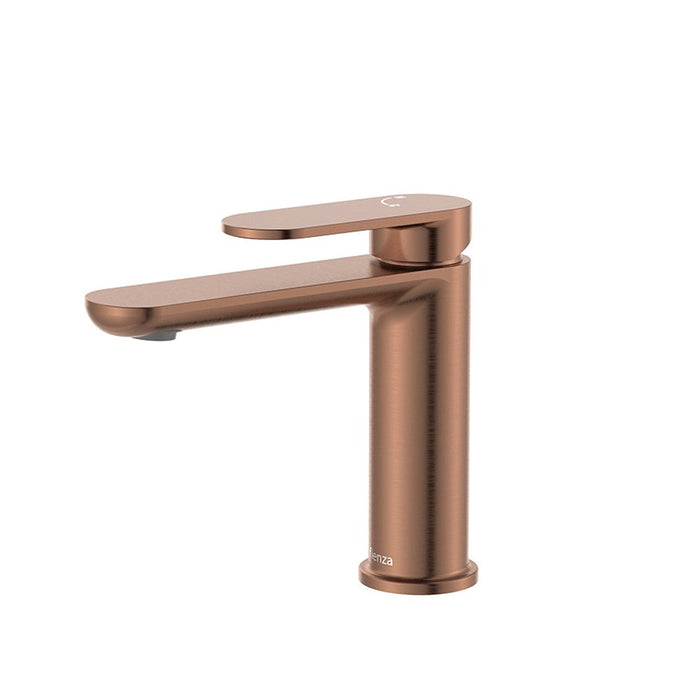 Fienza Empire Brushed Copper Lead-free Brass Slim Cold Start Basin Mixer