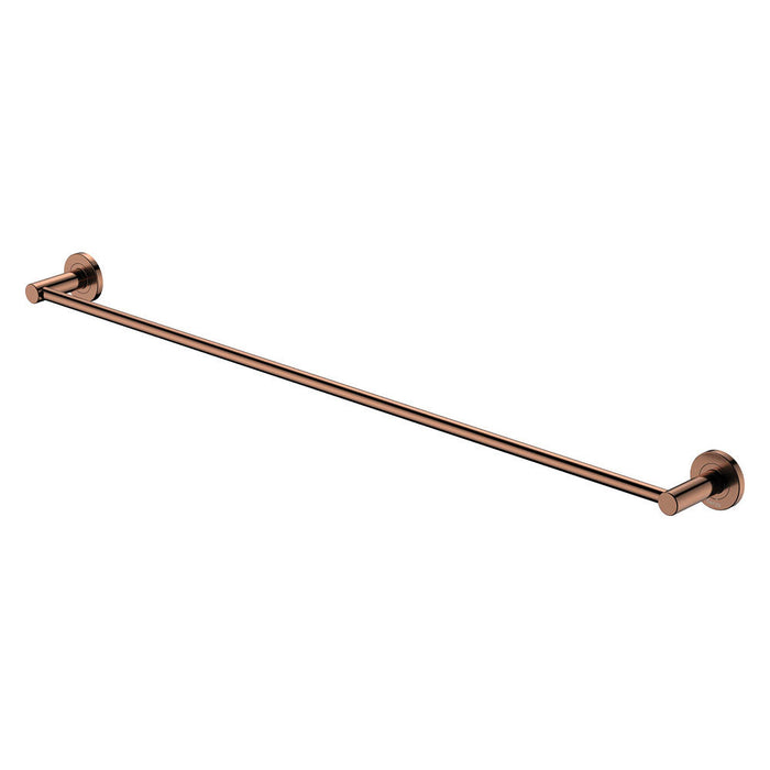 900mm Fienza Kaya Brushed Copper Stainless Steel Round Single Towel Rail