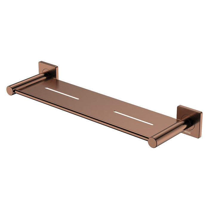 452mm Fienza Sansa Brushed Copper Stainless Steel Shower Shelf