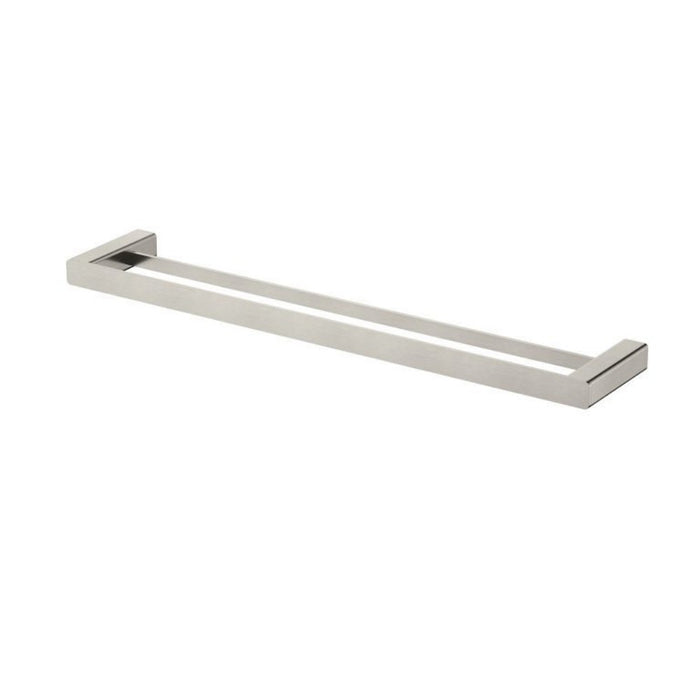 600mm Modernnational Nova Solid Brass Square Double Towel Rail