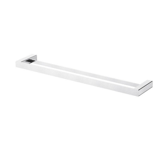 600mm Modernnational Nova Solid Brass Square Double Towel Rail