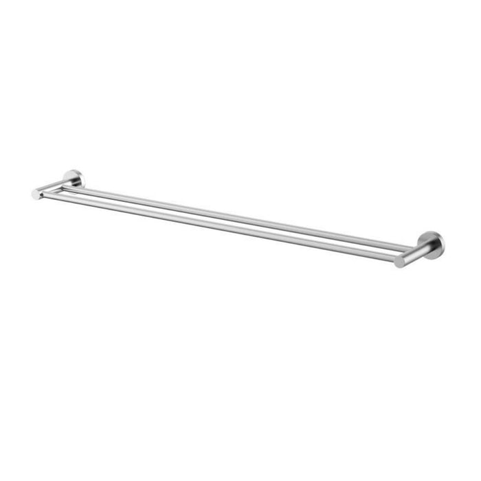 750mm Modernnational Mirage Solid Brass Round Double Towel Rail