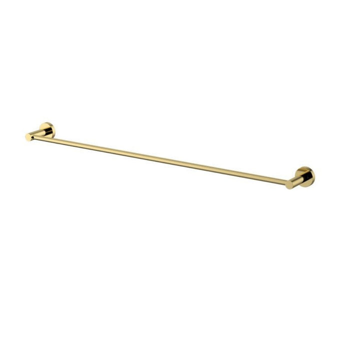 750mm Modernnational Mirage Solid Brass Round Single Towel Rail