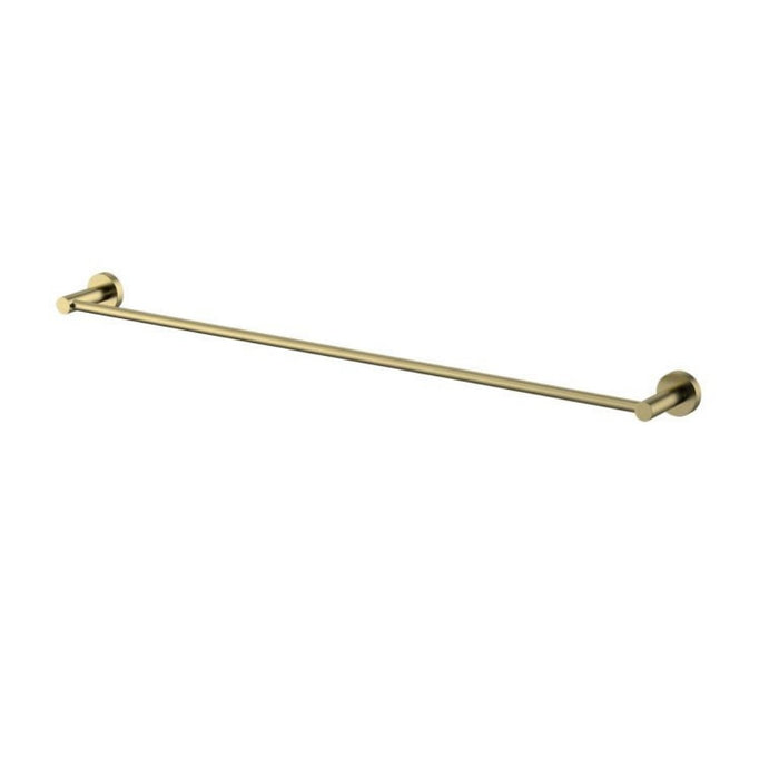 750mm Modernnational Mirage Solid Brass Round Single Towel Rail