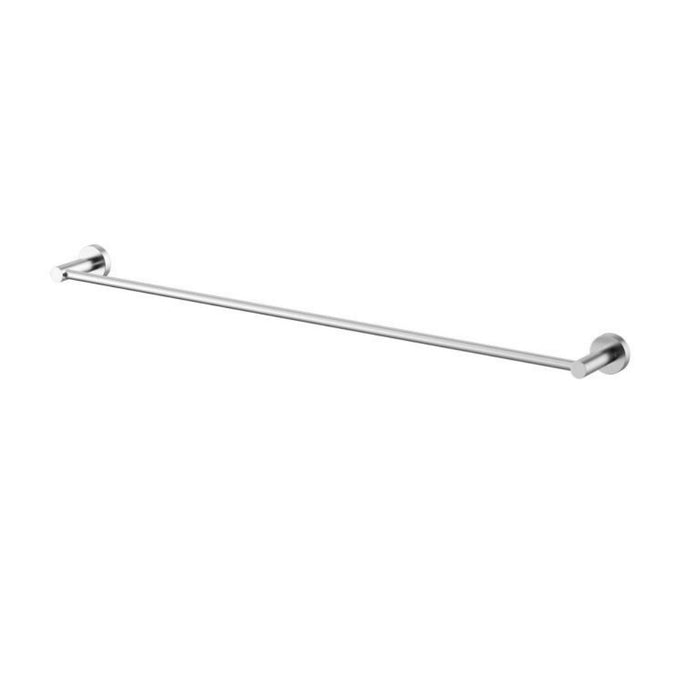 750mm Modernnational Mirage Solid Brass Round Single Towel Rail