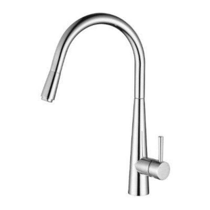 Modernnational Kasper Solid Brass Round Pull Out Kitchen Mixer