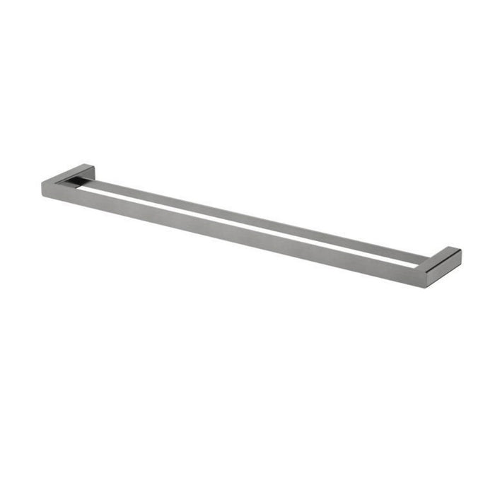 750mm Modernnational Nova Solid Brass Square Double Towel Rail