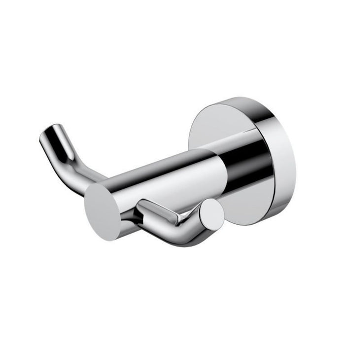 Modernnational Mirage Solid Brass Round Double Robe Hook