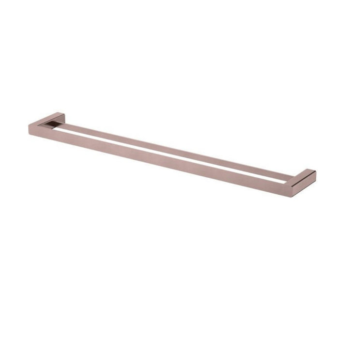 750mm Modernnational Nova Solid Brass Square Double Towel Rail