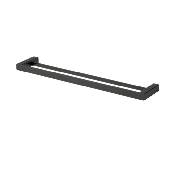 600mm Modernnational Nova Solid Brass Square Double Towel Rail