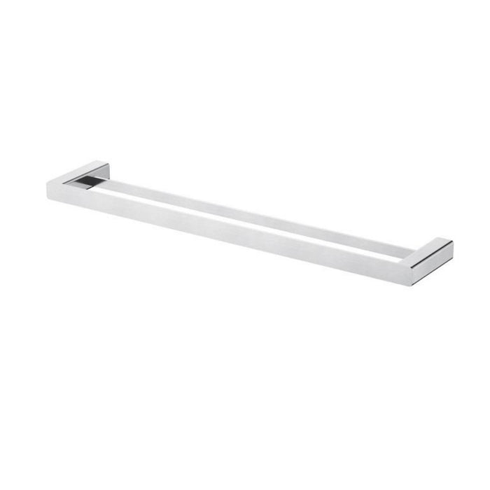 600mm Modernnational Nova Solid Brass Square Double Towel Rail