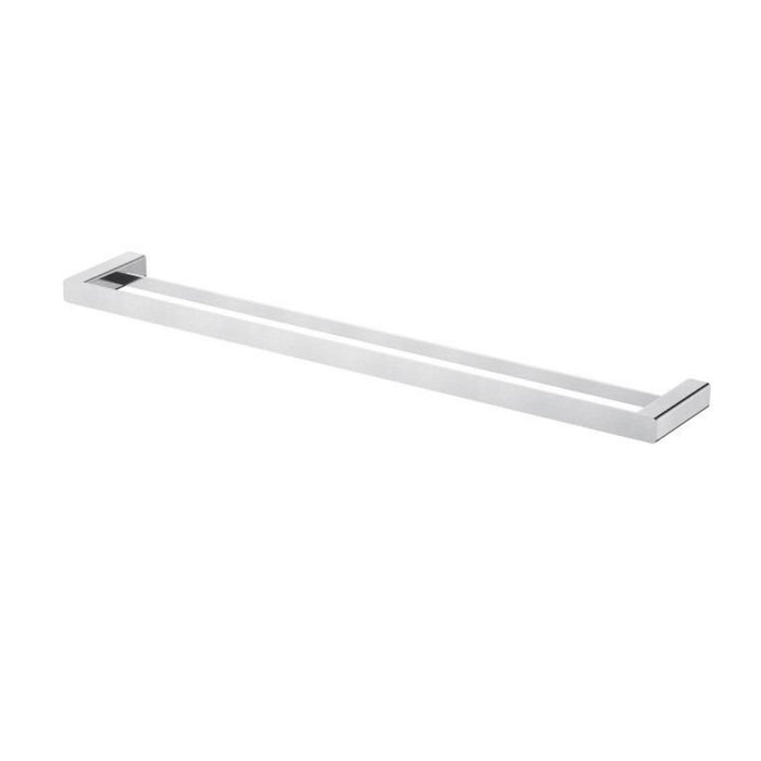 750mm Modernnational Nova Solid Brass Square Double Towel Rail