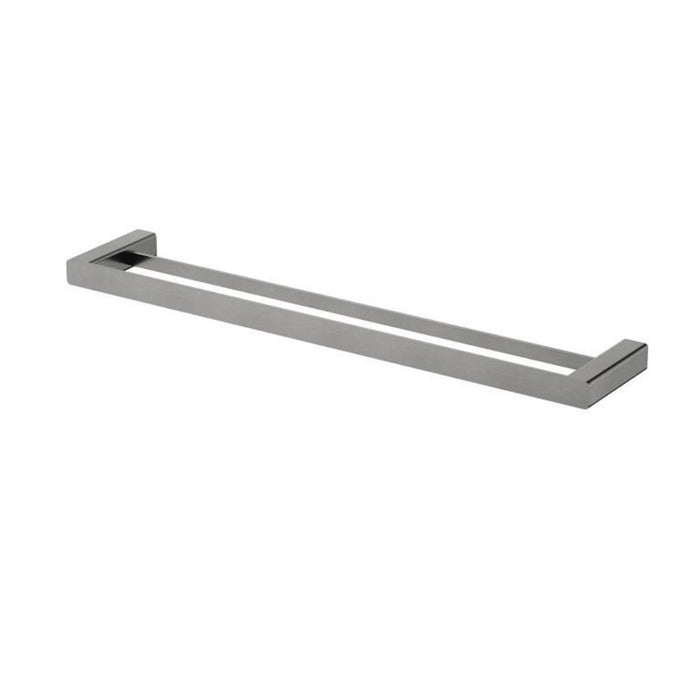 600mm Modernnational Nova Solid Brass Square Double Towel Rail