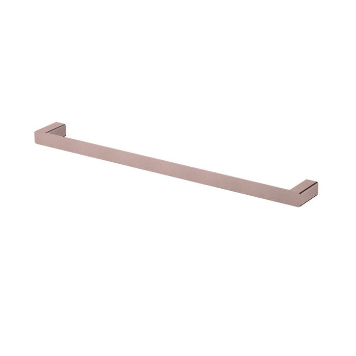 600mm Modernnational Nova Solid Brass Square Single Towel Rail