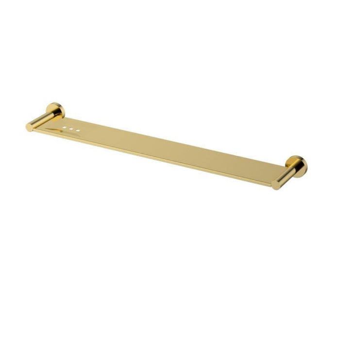 600mm Modernnational Mirage Solid Brass Square Bars Metal Shelf