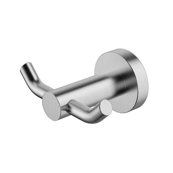 Modernnational Mirage Solid Brass Round Double Robe Hook