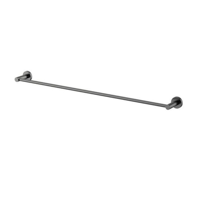 750mm Modernnational Mirage Solid Brass Round Single Towel Rail