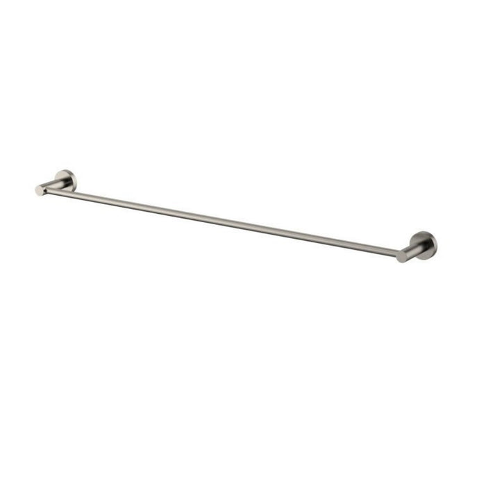 750mm Modernnational Mirage Solid Brass Round Single Towel Rail