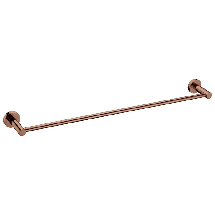 250mm BK RUND Brass Round Single Towel Rails