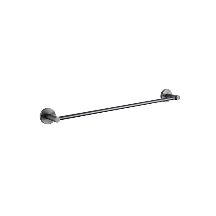 250mm BK RUND Brass Round Single Towel Rails