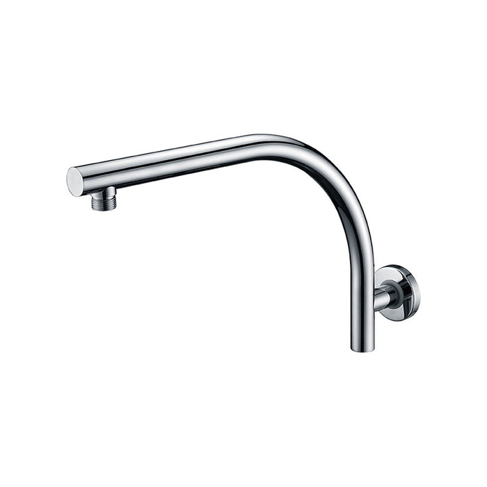 400mm BK Rund Brass Round Curve Shower Arm