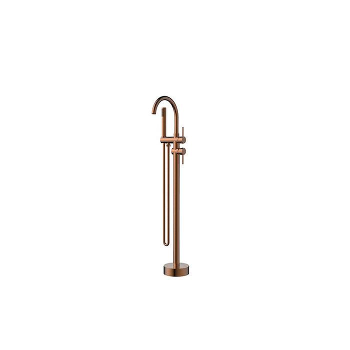 BK RUND Brass Hand Shower Floor Mounted Bath Mixers