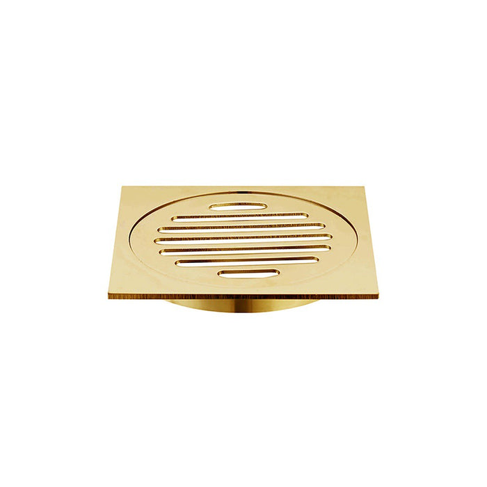80mm BK WAHLEN 10 (TRADE) ECKIG Brass Square Floor Wastes