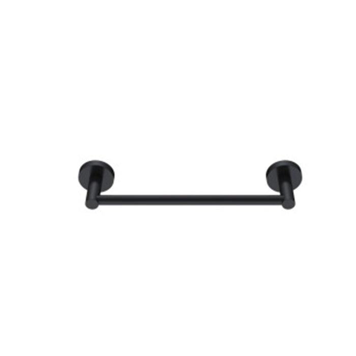 250mm BK RUND Brass Round Single Towel Rails