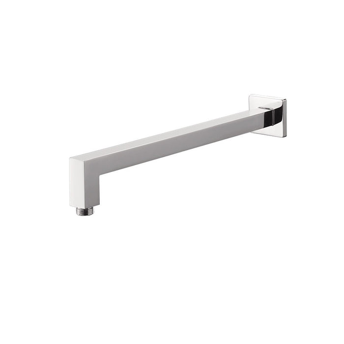 400mm BK Eckig Brass Square Wall Shower Arm