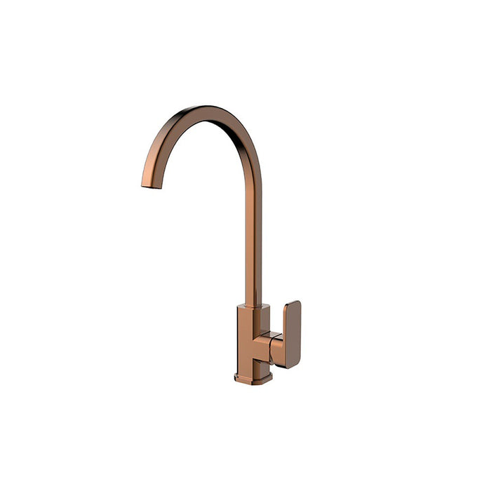 BK Kasten Lead Free Brass Square Gooseneck Sink Mixer