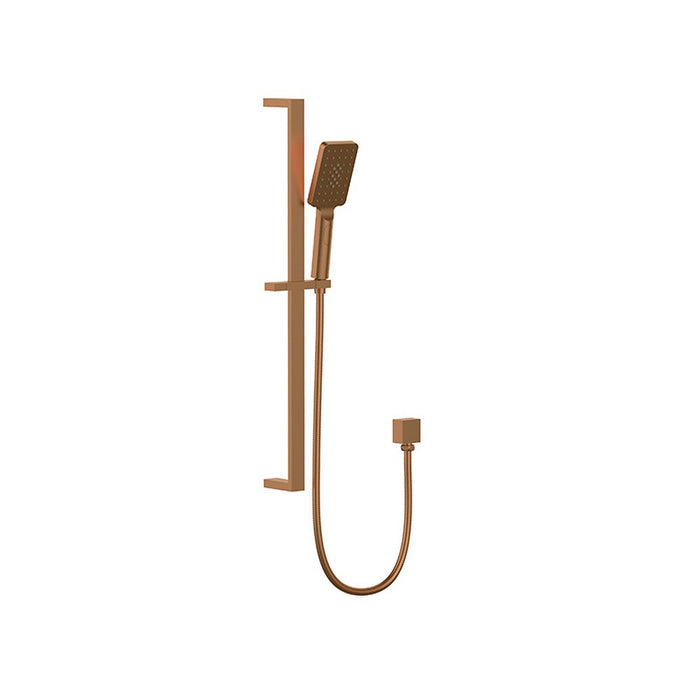 BK Eckig Brass Square Multifunction Sliding Rail Showers