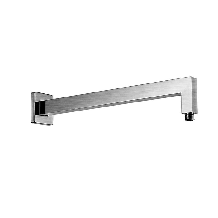 400mm BK Eckig Brass Square Wall Shower Arm