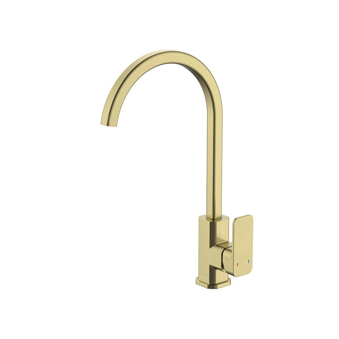 BK Kasten Lead Free Brass Square Gooseneck Sink Mixer