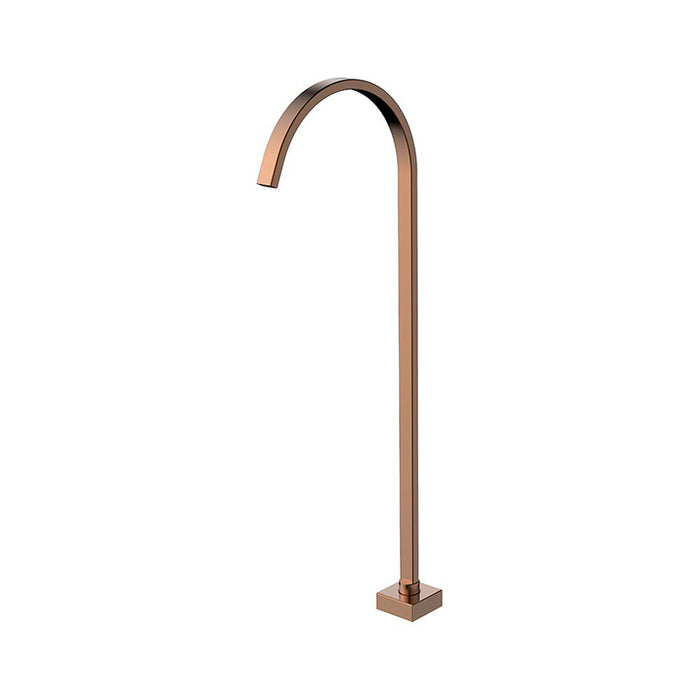 BK Eckig Brass Square Freestanding Bath Spout