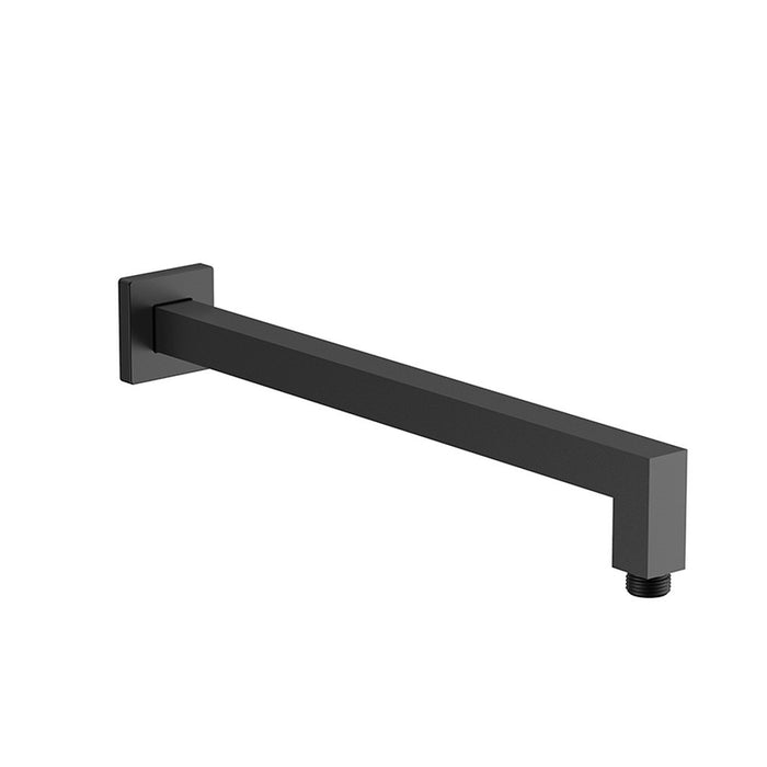 400mm BK Eckig Brass Square Wall Shower Arm