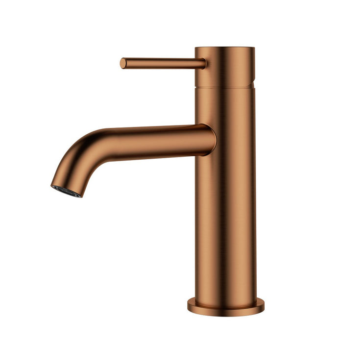 ACL Otus Slimline Stainless Steel Curved Spout Basin Mixer