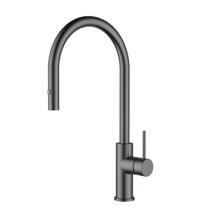 ACL Otus Slimline Stainless Steel Gooseneck Pull-Out Sink Mixer
