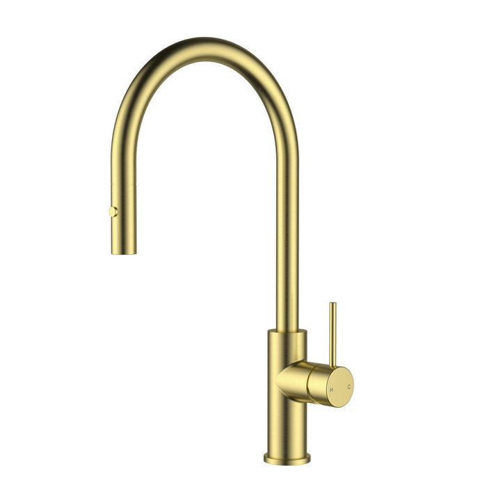 ACL Otus Slimline Stainless Steel Gooseneck Pull-Out Sink Mixer